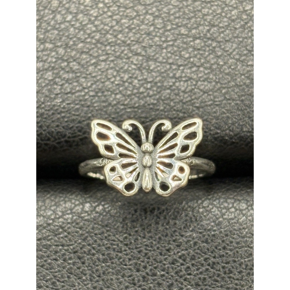 New Condition Sterling Silver Butterfly Toe Ring 925 E11